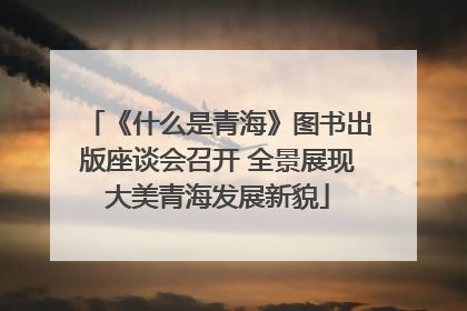 《什么是青海》图书出版座谈会召开 全景展现大美青海发展新貌