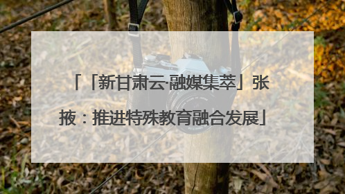 「新甘肃云·融媒集萃」张掖：推进特殊教育融合发展