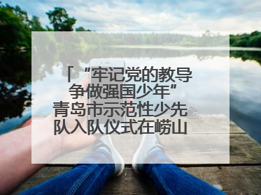 “牢记党的教导 争做强国少年”青岛市示范性少先队入队仪式在崂山区举办