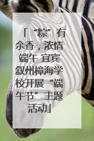 “粽”有余香，浓情端午 宜宾叙州樟海学校开展“端午节”主题活动