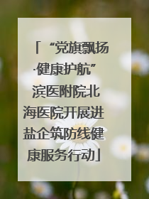 “党旗飘扬·健康护航” 滨医附院北海医院开展进盐企筑防线健康服务行动