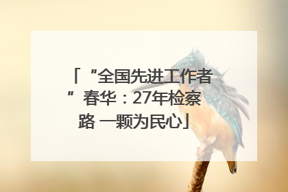 “全国先进工作者”春华：27年检察路 一颗为民心