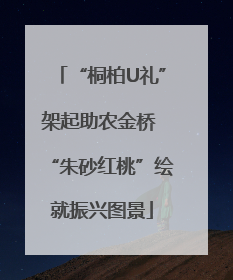 “桐柏U礼”架起助农金桥 “朱砂红桃”绘就振兴图景