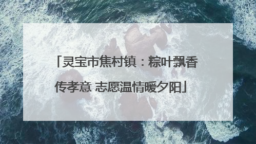 灵宝市焦村镇：粽叶飘香传孝意 志愿温情暖夕阳