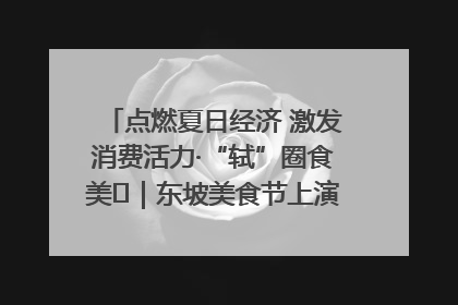 点燃夏日经济 激发消费活力·“轼”圈食美⑪｜东坡美食节上演“文化满汉全席”