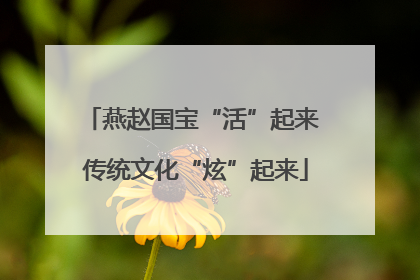 燕赵国宝“活”起来 传统文化“炫”起来