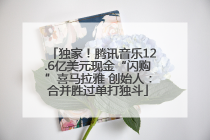 独家！腾讯音乐12.6亿美元现金“闪购”喜马拉雅 创始人：合并胜过单打独斗