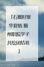石榴籽聚华夏情 随州职院学子共绘团结卷