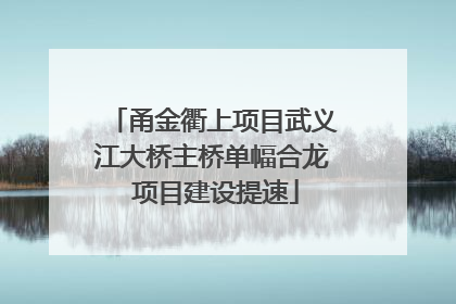 甬金衢上项目武义江大桥主桥单幅合龙 项目建设提速
