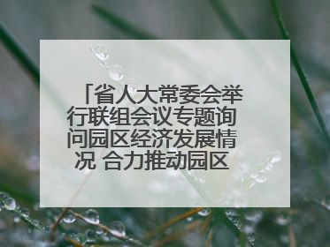 省人大常委会举行联组会议专题询问园区经济发展情况 合力推动园区经济高质量发展 王宁主持会议并讲话 王予波带队到会应询