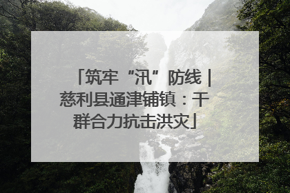 筑牢“汛”防线｜慈利县通津铺镇：干群合力抗击洪灾