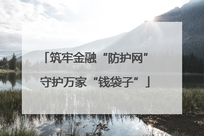 筑牢金融“防护网” 守护万家“钱袋子”