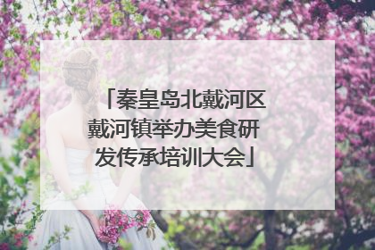 秦皇岛北戴河区戴河镇举办美食研发传承培训大会