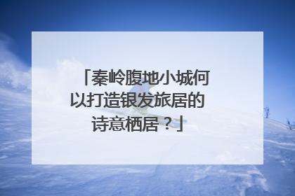 秦岭腹地小城何以打造银发旅居的诗意栖居？