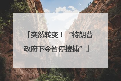 突然转变！“特朗普政府下令暂停搜捕”
