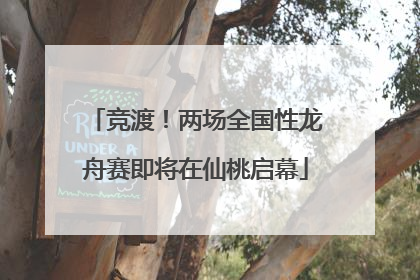 竞渡！两场全国性龙舟赛即将在仙桃启幕