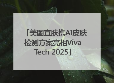 美图宜肤携AI皮肤检测方案亮相VivaTech 2025