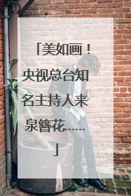 美如画！央视总台知名主持人来泉簪花……