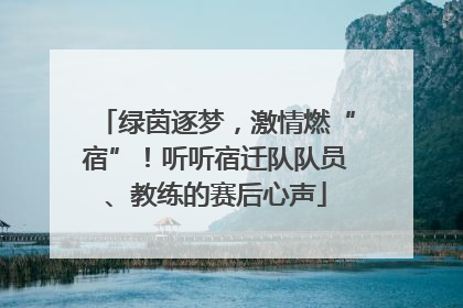 绿茵逐梦，激情燃“宿”！听听宿迁队队员、教练的赛后心声