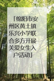 绵阳市安州区黄土镇乐兴小学联合多方开展关爱女生入户活动