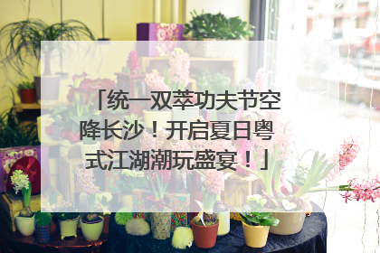 统一双萃功夫节空降长沙！开启夏日粤式江湖潮玩盛宴！