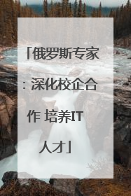俄罗斯专家：深化校企合作 培养IT人才