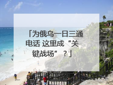 为俄乌一日三通电话 这里成“关键战场”？