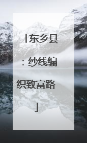 东乡县：纱线编织致富路