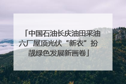 中国石油长庆油田采油六厂屋顶光伏“新衣”扮靓绿色发展新画卷