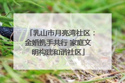 乳山市月亮湾社区：金婚携手共行 家庭文明构建和谐社区