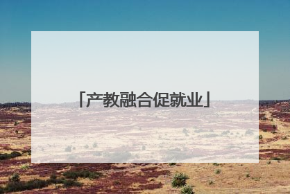 产教融合促就业