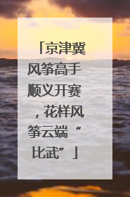 京津冀风筝高手顺义开赛，花样风筝云端“比武”