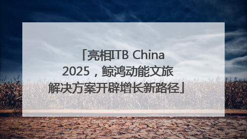亮相ITB China 2025，鲸鸿动能文旅解决方案开辟增长新路径
