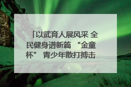以武育人展风采 全民健身谱新篇 “金童杯” 青少年散打搏击邀请赛圆满落幕