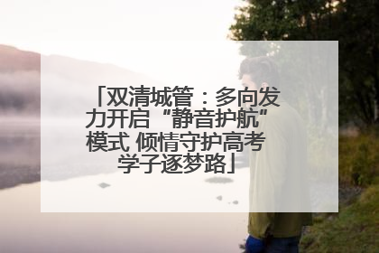 双清城管：多向发力开启“静音护航”模式 倾情守护高考学子逐梦路