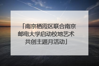 南京栖霞区联合南京邮电大学启动校地艺术共创主题月活动