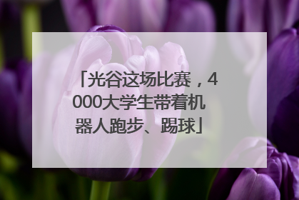 光谷这场比赛，4000大学生带着机器人跑步、踢球