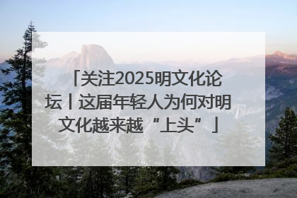 关注2025明文化论坛丨这届年轻人为何对明文化越来越“上头”