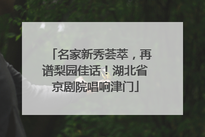 名家新秀荟萃，再谱梨园佳话！湖北省京剧院唱响津门