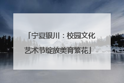 宁夏银川：校园文化艺术节绽放美育繁花