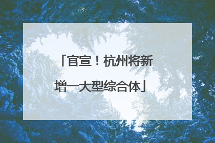 官宣！杭州将新增一大型综合体
