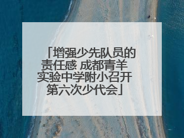 增强少先队员的责任感 成都青羊实验中学附小召开第六次少代会