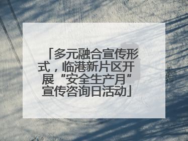 多元融合宣传形式，临港新片区开展“安全生产月”宣传咨询日活动