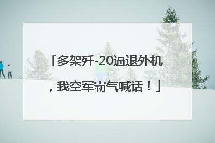 多架歼-20逼退外机，我空军霸气喊话！