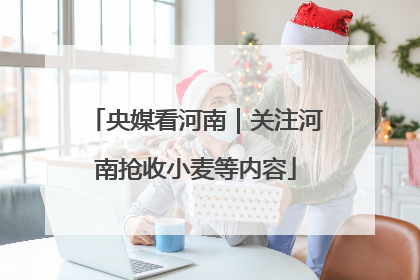 央媒看河南｜关注河南抢收小麦等内容