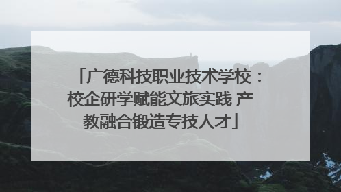 广德科技职业技术学校：校企研学赋能文旅实践 产教融合锻造专技人才