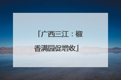 广西三江：椒香满园促增收
