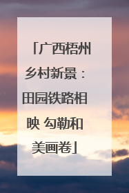 广西梧州乡村新景：田园铁路相映 勾勒和美画卷
