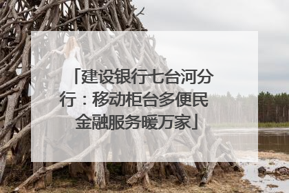 建设银行七台河分行：移动柜台多便民 金融服务暖万家