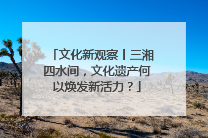 文化新观察丨三湘四水间，文化遗产何以焕发新活力？